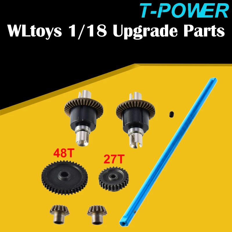 T-Power WLtoys A959 обновленные детали из алюминиевого металла для 1/18 электромобиля с