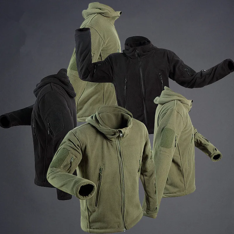 Outdoor Autumn Cold Cardigan Fleece COUPLES Plus-size New Style Sports Casual Hoodie Men's And Women's Polar Fleece Jacket