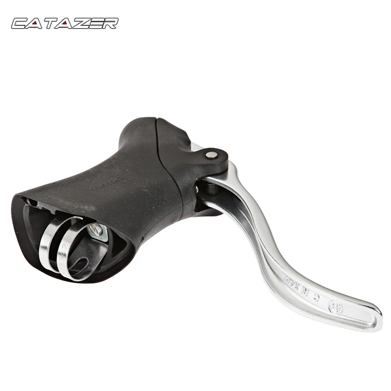 

Racer Road Bike Aluminum Aero Lever TEKTRO RL340 320g/Pair Quick Release Mechanism with Rubber Hood 23.8 & 24.2mm Handlebar