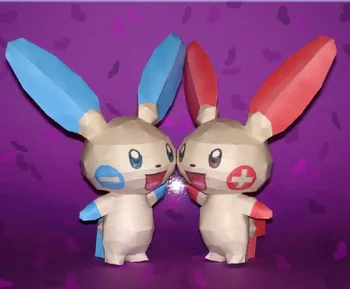 

Positive electric patting Pokémon Pokemon paper model handmade DIY student activities