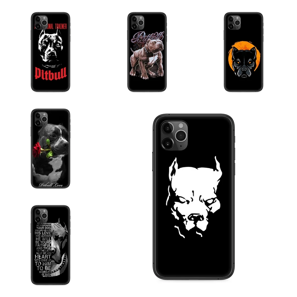 Pit Bull Lovely Dog Pitbull Replacement Black Etui Painting Waterproof Soft For Samsung Galaxy S20 Ultra 5G S30 S21 S10 | Мобильные