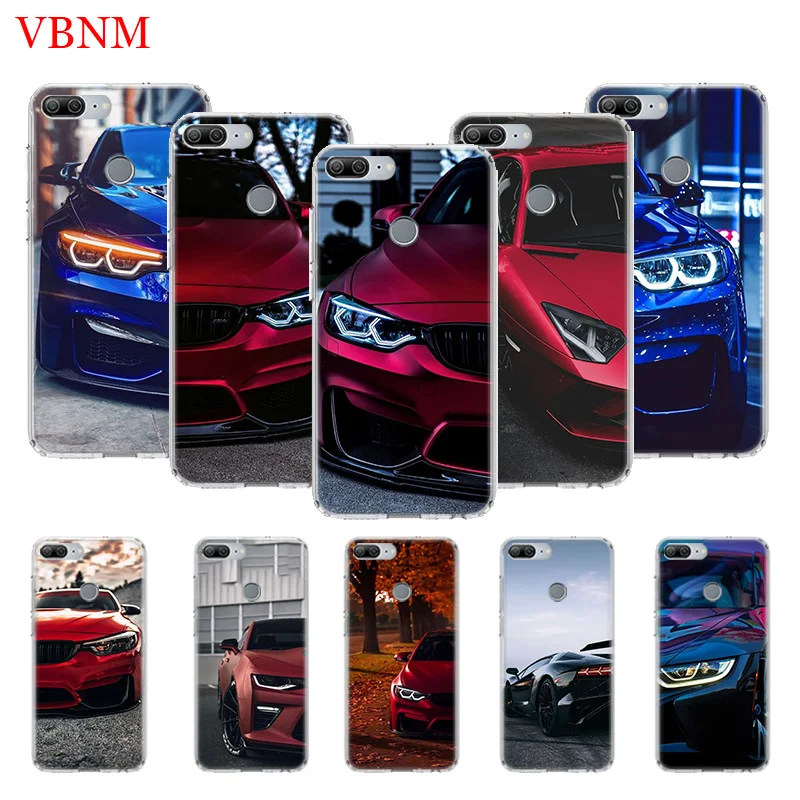 Синий и красный цвета для Bmw крышка чехол телефона huawei Y9 Y5 Y6 Y7 2019 Honor 8X8 S 7A