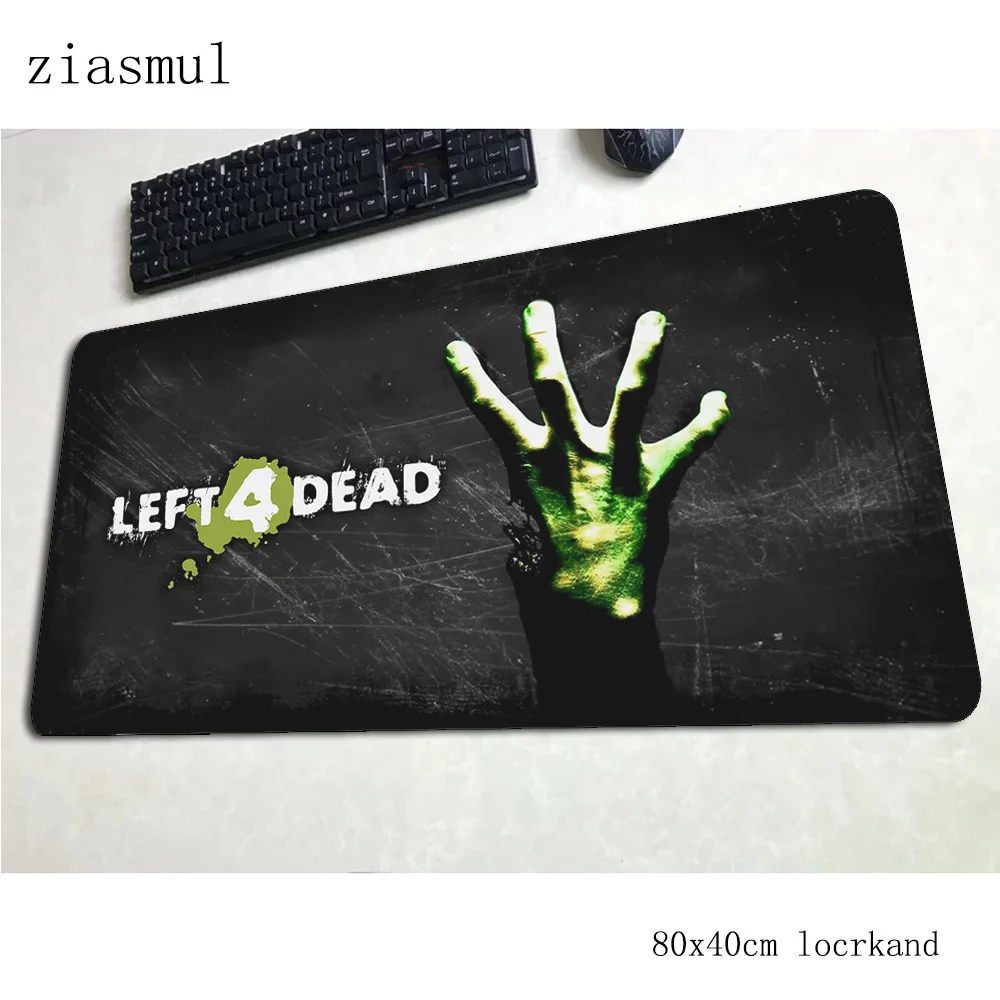 Left 4 Dead коврик для мыши 800x400x3 мм Коврик для компьютерной мыши с блокировкой края игровой толстый коврик для мыши Клавиатура Игры pc gamer