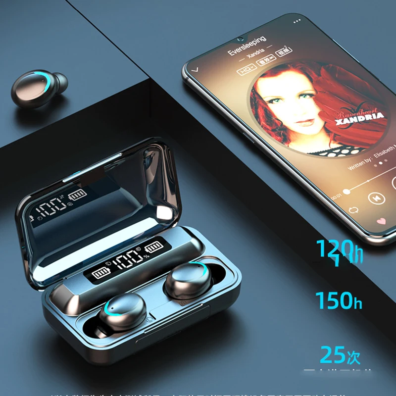 F9 TWS Earphones Wireless Headphones Bluetooth Earphone 8d Touch Headset Music Earbuds Sport Ear Buds Bass Ear Phones With Mic
