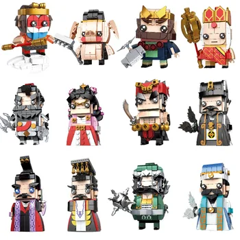 

Decool Three Kingdoms Journey to the West Monkey King Cao Cao Zhuge Liang brickheadz building block toys for children gifts