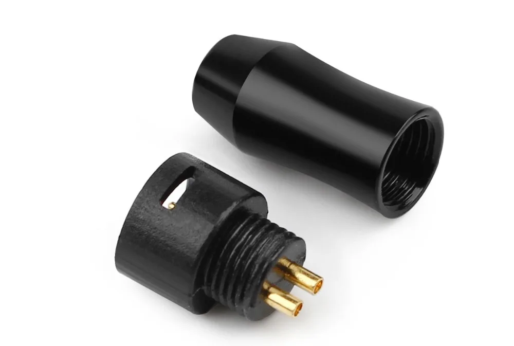 QYFANG 1 пара провода разъем наушники 2Pin разъем аудио разъем для IE8 IE8I IE80 DIY HiFi гарнитура алюминиевый сплав металлический адаптер