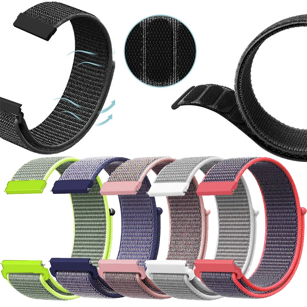 

Nylon Sport Loop Wrist Band Strap for Huami AMAZFIT GTR 47mm Smart Watch Wristband Watch Strap fitness tracker#G20