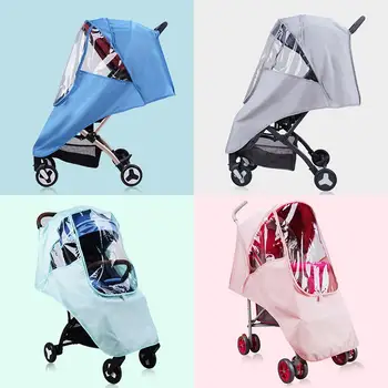 

Universal Dustproof Waterproof Baby Stroller Rain Cover Shield Canopy with Window for Strollers Pushchairs stroller accessories