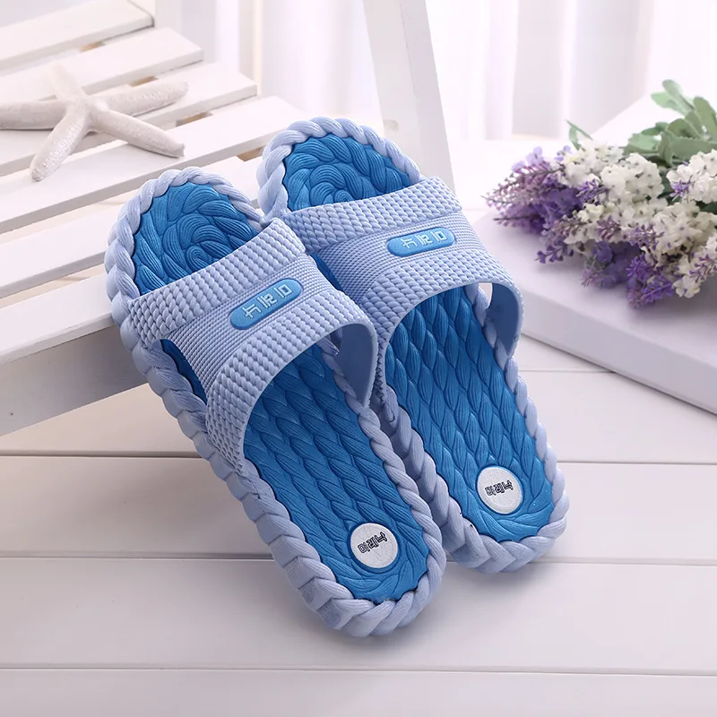 

Hot Beach Shoes Casual Men Sandals Slippers Summer Outdoor Flip Flops Flats Non-slip Bathroom Home Massage Slippers