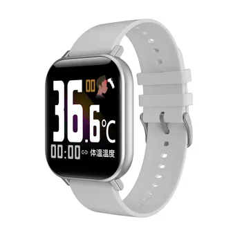 

T68 smart bracelet heart rate and blood pressure with body temperature monitoring smart watch luxury business exquisite body E