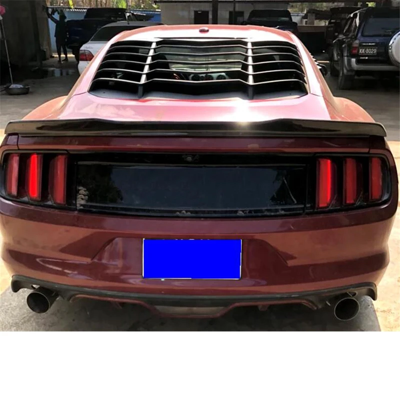 Спойлер из углеволокна крылья Мустанг багажник хвост 15 16 17 18 для Ford Mustang ABS Материал V8 V6 Coupe автомобильный спойлер стиль