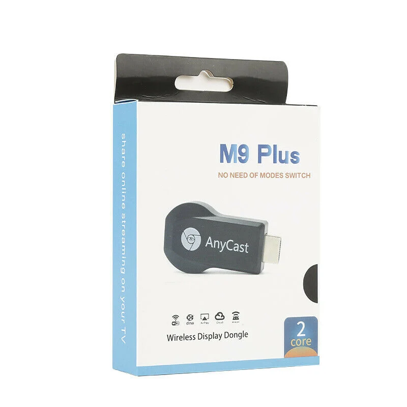 AnyCast M9 Plus WiFi Дисплей донгл приемник Airplay Miracast HDMI tv DLNA 1080P Встроенный Wi-Fi модуль поддерживает 2,4 ГГц WiFi