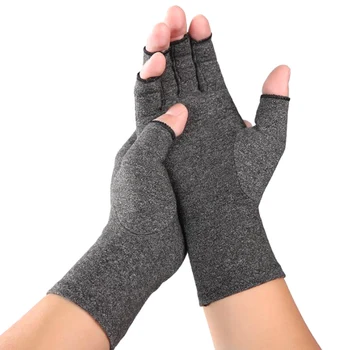 

1 Pair Black Compression Arthritis bicycle Gloves Wrist Support Cotton Joint Pain Relief Hand Brace Women Men Therapy Wristband