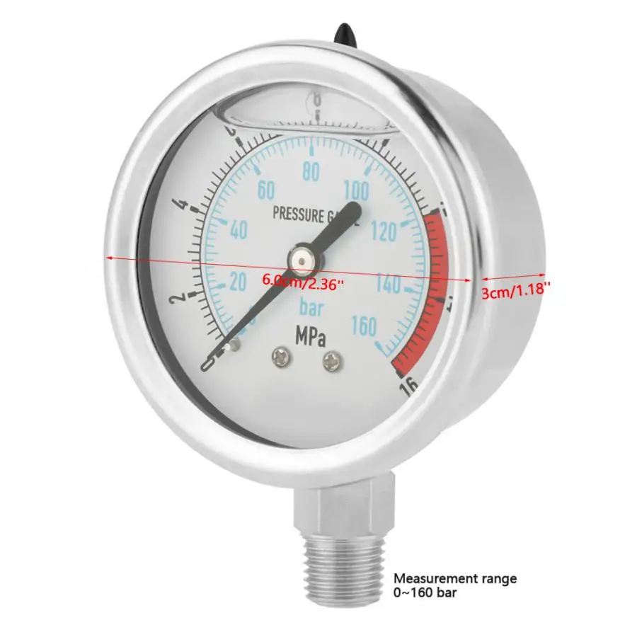 0-160Bar 0~ 16Mpa 1/4