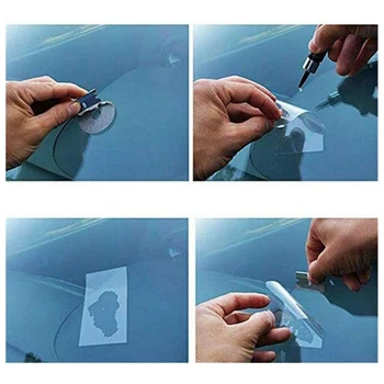 

Car Windshield Repair Kit Auto Glass Crack Repair Tools with Repair Agent M4YB