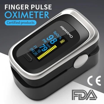 

Portable Fingertip Pulse Oximeter with Easy-to-read Color Display Support Automatic Switch-off for Household Use
