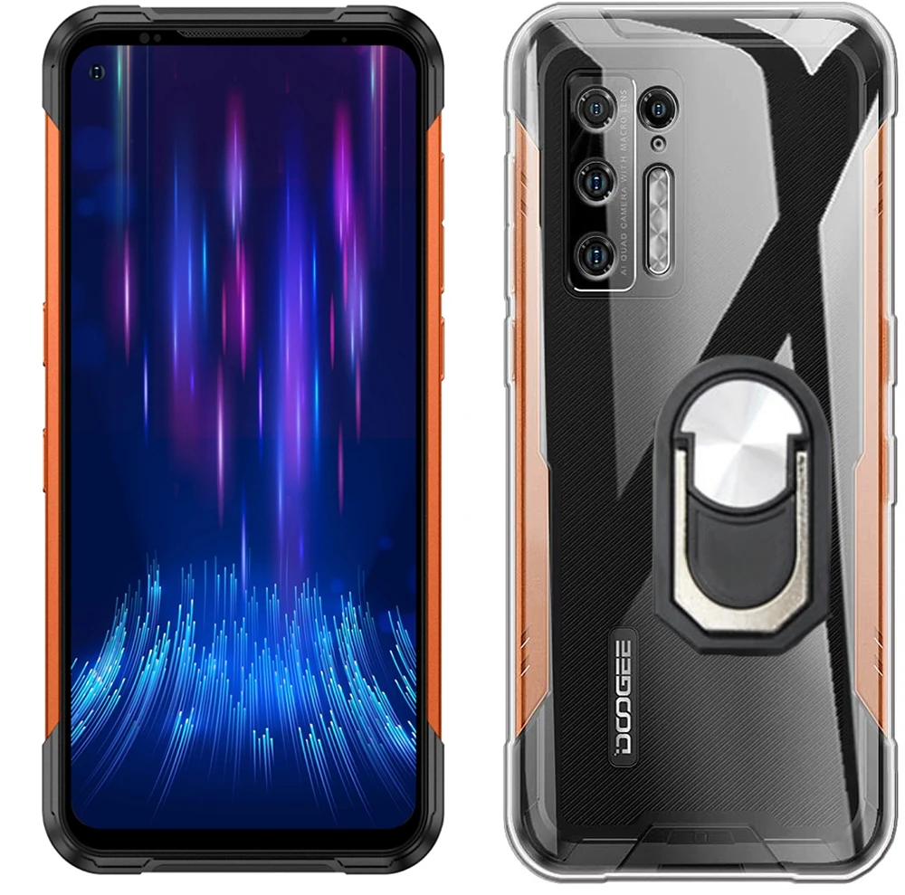 Case for Doogee S97 Pro Ring Holder Bracket Shockproof TPU Cover X96 S88 Plus X95 N20 N30 S86 S59 S40 S90 | Мобильные телефоны и