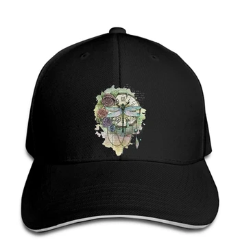 

hip hop Baseball caps Fashion Time Flies Retro Design Men cap hat Vintage dragonfly On Clock Male Funny Cool snapback