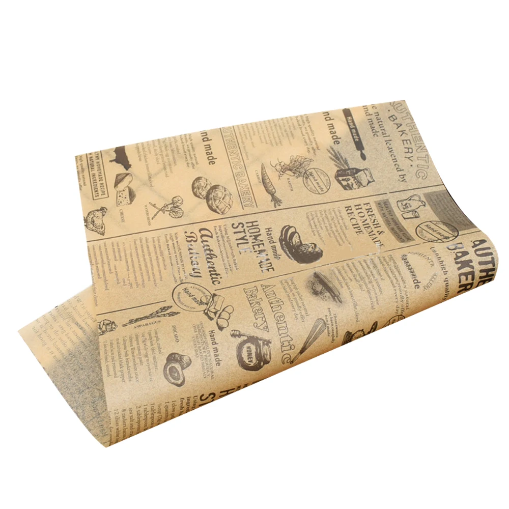 Торт рулон масла бумага хлеб жиронепроницаемая бумага DIY выпечки упаковочная бумага - Цвет: style 8