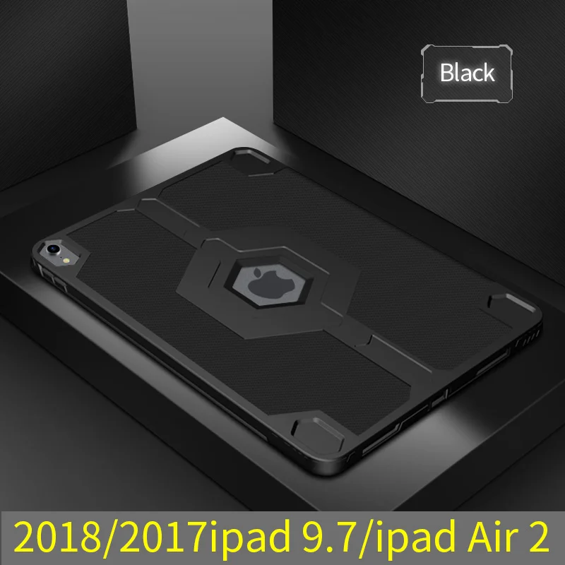 Чехол для iPad 9,7 силиконовый мягкий чехол для Apple iPad чехол 9,7 дюймов TPU для iPad A1893 A1822 флип смарт-чехол - Цвет: xiewenBlack