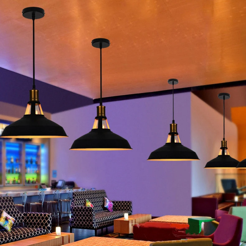 Hanglamp para Restaurante Barra de Suspensão Luzes Pingente Retro Lâmpada Titular Edison Led Ferro Estilo Industrial Luminária E27 10 Luzes pingente retro lâmpada e27 titular edison
