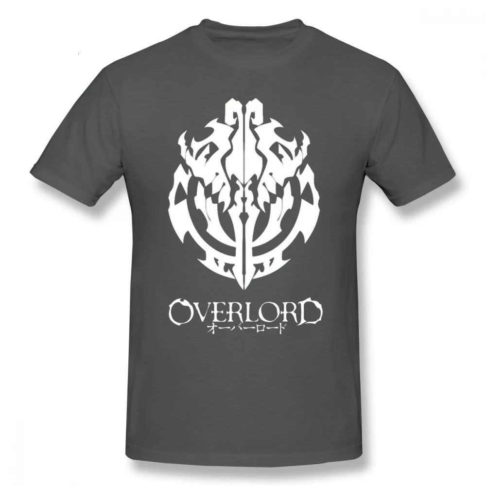 Футболка one yona Overlord, футболка Overlord, аниме, эмблема Гильды, Ainz Ooal, Нарядная футболка, графическая футболка с коротким рукавом, Мужская футболка большого размера
