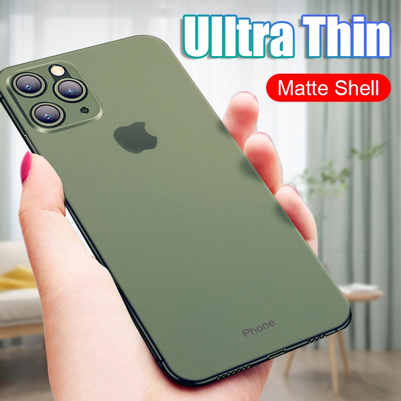 Роскошный ультра тонкий 0,26 мм тонкий PP чехол для телефона для IPhone XR X XS Max 11 Pro 6 6s 7 8 Plus противоударный логотип задняя крышка чехол