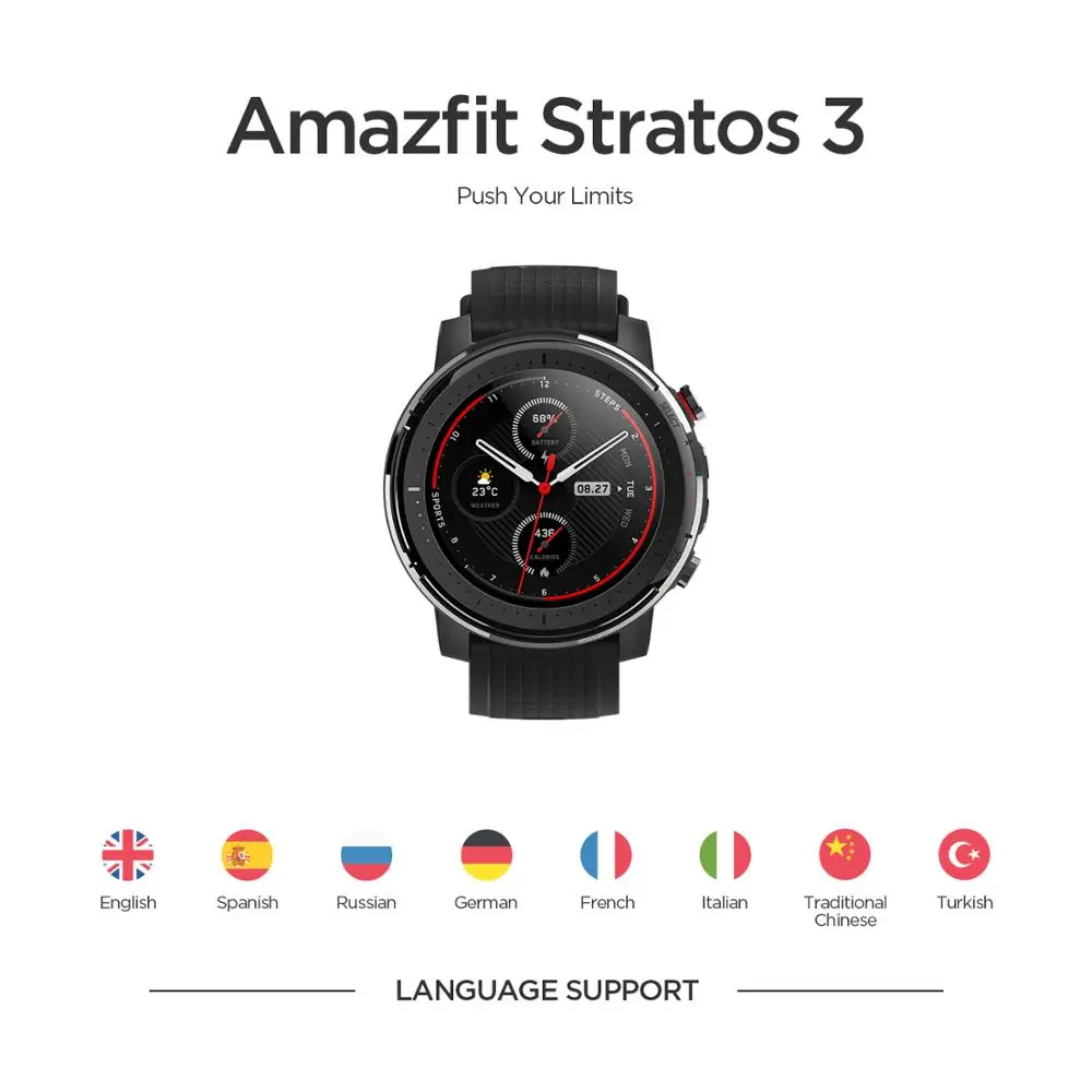 Stock Amazfit Stratos Smart Watch Gps 5Atm Bluetooth Music Dual Mode Days Battery Smartwatc-3