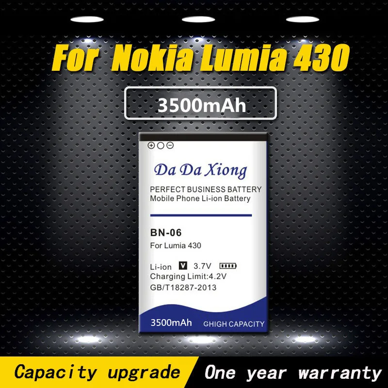 Новое поступление модель [BN-06] литий-ионный аккумулятор для телефона Microsoft Nokia Lumia