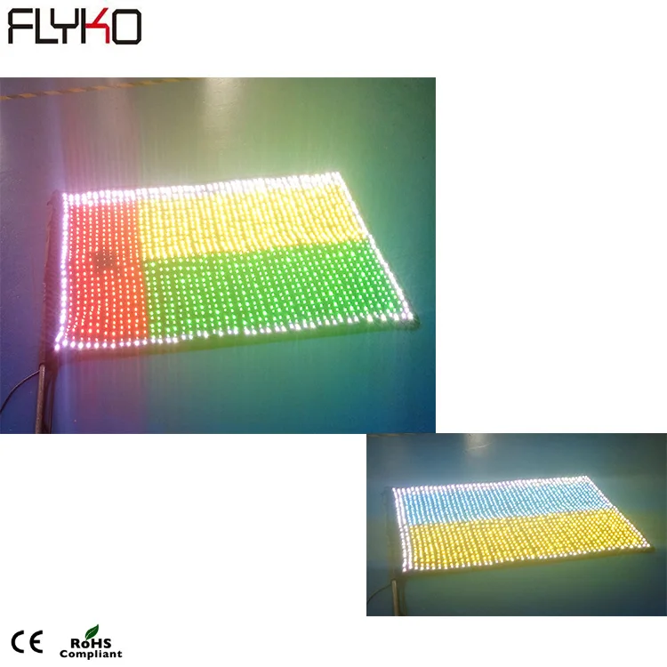 

Free shipping Best quality stage decoration P30MM 3 in1 full color LED video curtain vision flag