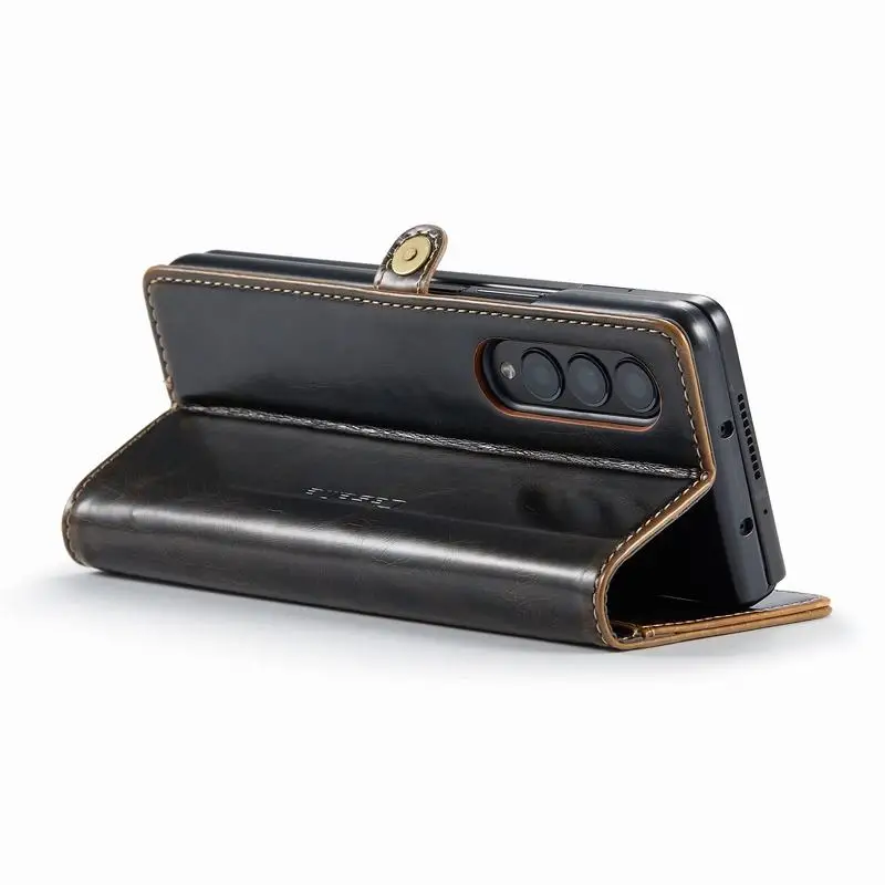 Leather Case For Samsung Galaxy Z Fold 3 4 5 Cover Business Wallet Shockproof Protector Shell For Samsung Z Fold 4 Case- H038780e5f03a4c50a28f7cce4281ab9b5