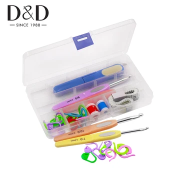 

DIY Crochet Hook Set Knitting Needles Sewing Tools Stitches Sweater Knit Weave Craft Sewing Needle Knitting Craft Case