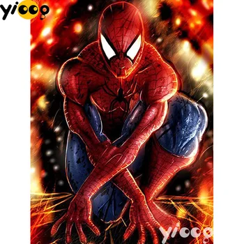 

Full Square/Round drill diamond Painting Spiderman 5D DIY diamond embroidery Rhinestones mosaic Decoration AX1513