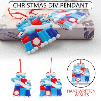 

2020 Quarantine Christmas Decoration Christmas Gift Personalized Ornament Pandemic-Social Distancing Xmas Christmas Tree Decor
