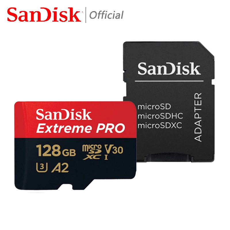 samsung 64gb memory card SanDisk Extreme PRO Micro SD Card 128GB Up to 170MB/s 64GB 256GB A2 V30 U3 TF Card 32GB 512GB A1 Memory SD Card 1TB With For PC 64 gb memory card Memory Cards