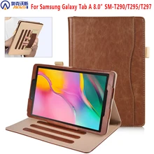 Чехол для планшета samsung galaxy tab A 8,0 SM-T295 T290 T297 чехол из искусственной кожи с подставкой для samsung galaxy tab A8.0 T295 T297