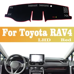 Enhanced Sun Shade Dashboard Mat | Car Instrument Desk Cover Accessory (Red Side LHD)