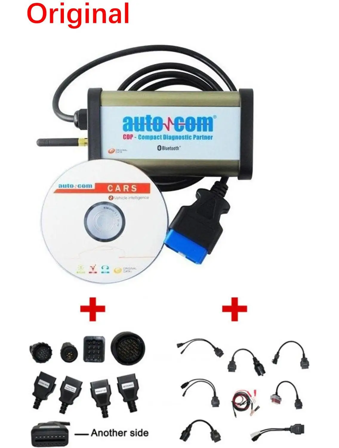 

2020 New OBDII SCANNER For Autocom CDP Pro plus Delphi ds150e Cars/Trucks Car diagnostic tools Scanner with keygen and 16 cables