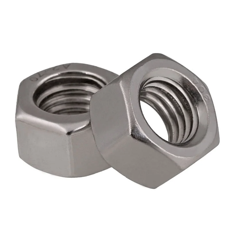 

304 Stainless Steel Reverse Teeth Hexagon Nut M4M5M6M8M10M12M14M16M18M20 Left Screw Cap