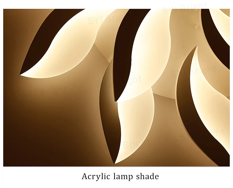 Современная светодиодная люстра, потолочные акриловые светильники, черный/белый цвет, домашняя Люстра для гостиной, спальни, столовой, осветительная арматура