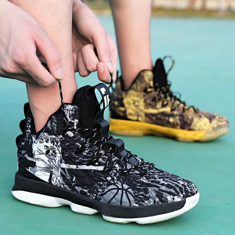 High-top Lebron High Quality Basketball Shoes Men Women Breathable Basketball Sneakers Anti-skid Athletic Outdoor Sport Shoes