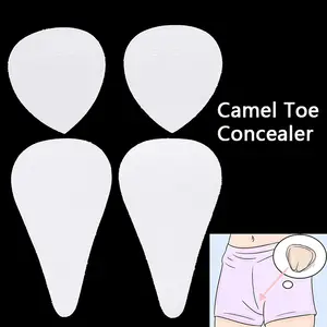 Andoer 2PCS Silicone Camel Toe Concealer Reusable Traceless Invisible  Adhesive for Women Leggings Swimwear Waterproof Cover Pad 