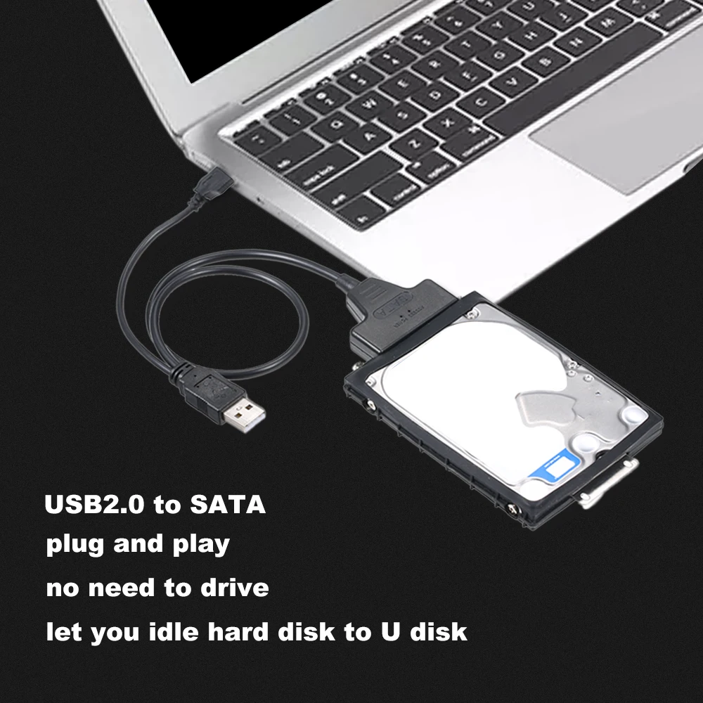 USB 2,0 адаптер SATA конвертер кабель для жесткого диска 2,5 SATA HDD