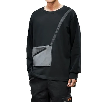 

Fashion Brand Men Hoodie 2019 Autumn Men Solid Color Hooded Sweatshirt Men's Hip Hop Pullover Male Patchwork Streetwear Hoodies