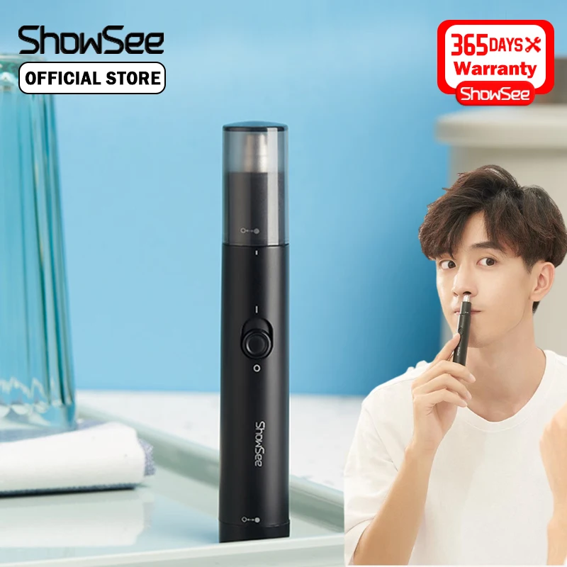 Showsee-maquinilla de afeitar eléctrica para hombres, maquinilla de afeitar portátil, impermeable, para el cuidado de la cara, más segura, de poco ruido