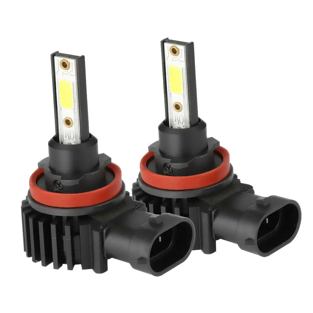 Kit de minibombillas Led D10, luz antiniebla blanca de haz alto/bajo, 6000K, 60W, H1, H3, 9006, 9005, H4, H7, H8, H11
