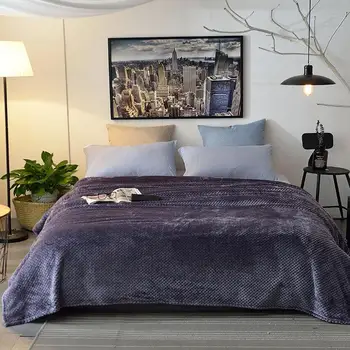 

26 Solid Pineapple Quilted Throws and Blankets Spring Summer Bed Sofa Gray/Purple Warm Flannel Bedspread Sleeping Bed Sheet