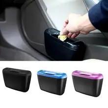 Многофункциональный автомобильный мусорный бак для мусора, боковые монеты, аксессуары для хранения в автомобиле, мусорное ведро для автомобиля U7H3