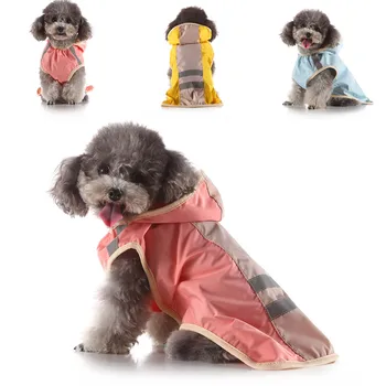 

Pet Dog Raincoat Cat Clothes With Hood Large Waterproof Pet Dog Outdoor Pet Supplies Dog Coats Jacket #LR2