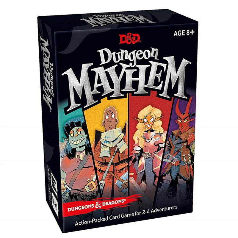 Английская карточная игра для подземелья Mayhemings драконы Смешные Вечерние игры для семьи 2-4 игроков настольные игры хорошего качества